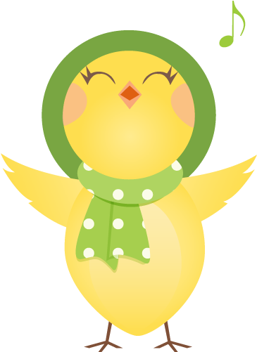 Singing Little Yellow Icon - Sticker Chicken Cute (512x512)