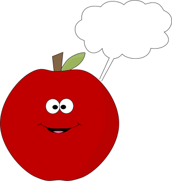 Apple Clipart Blank Pencil And In Color Apple Clipart - Red Apple Happy Face (342x361)