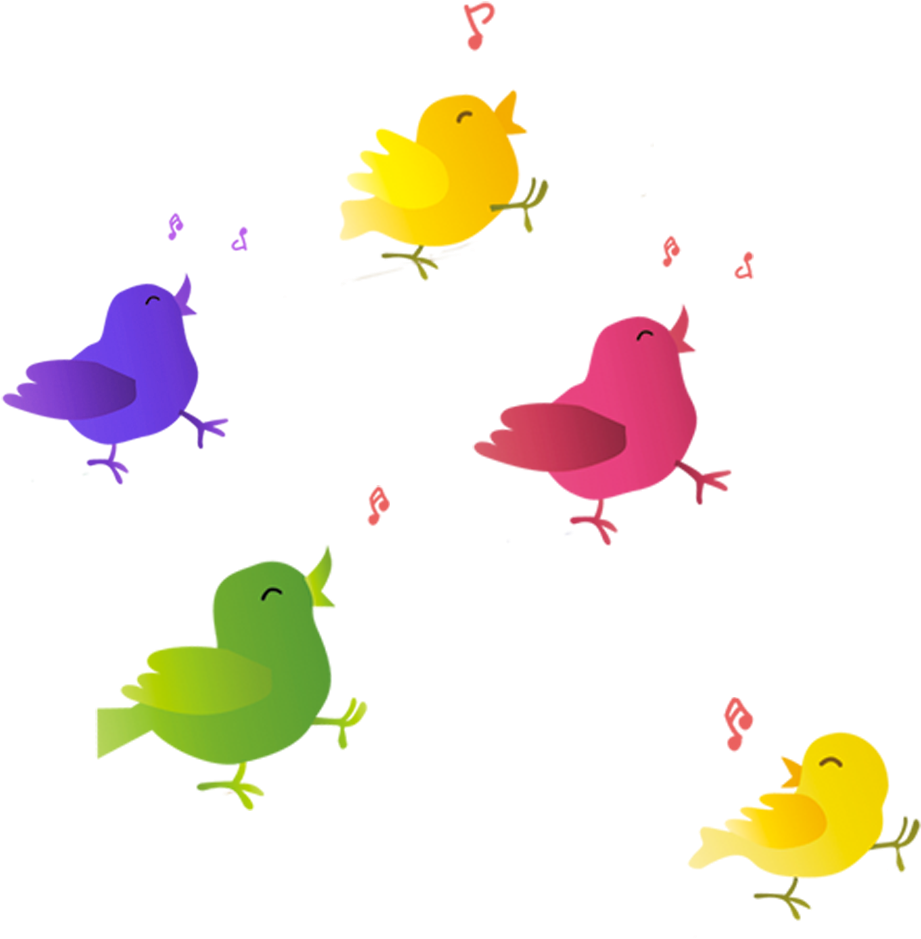 Bird Singing - Singing Birds - Okuma Bayramı Davetiye Örnekleri (1063x1063)