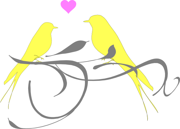 Love Birds Clip Art At Clker - Clip Art Love Birds (600x430)