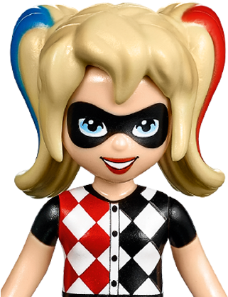 Dc Super Hero Girls™ Characters - Lego Harley Quinn Minifigure (336x448)