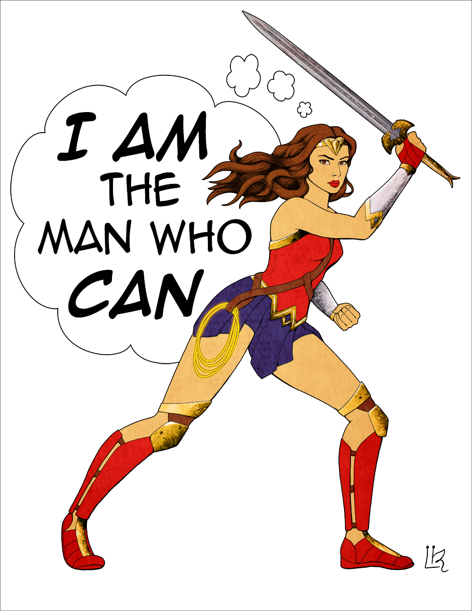 Wonder Woman Fanart Quote Inspirational Quote Motivational - Cartoon (940x1216)