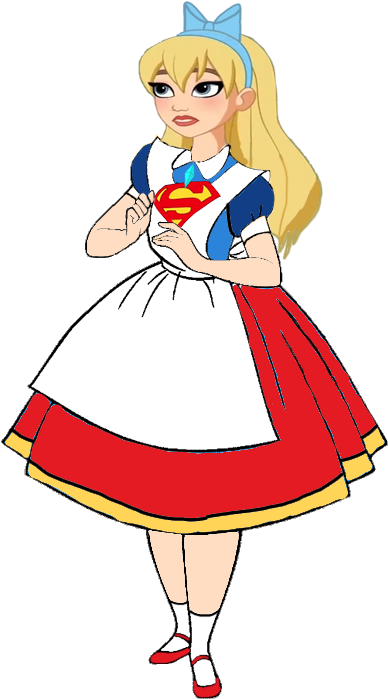Supergirl In Wonderland By Darthranner83 - Darthraner83 Alice (500x701)