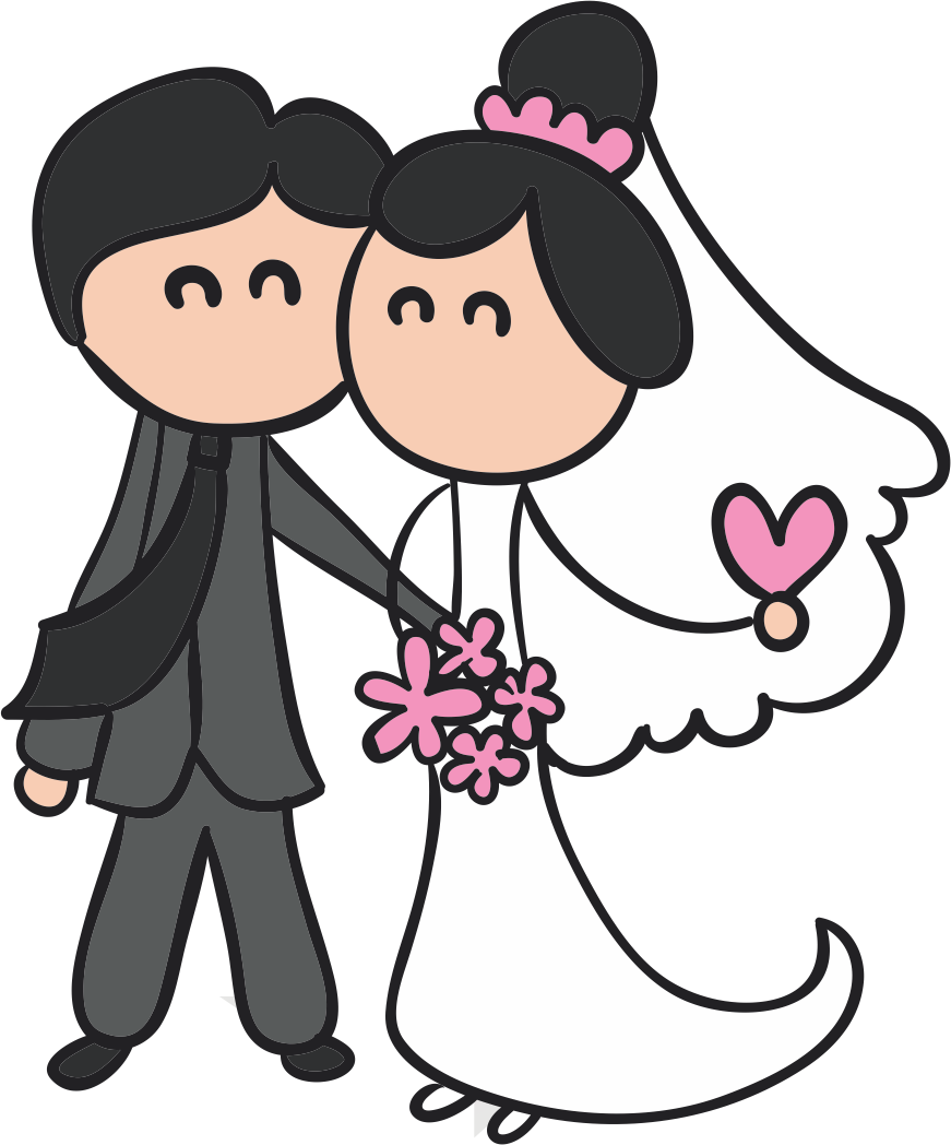 Digi Stamps - Bonecos De Casamento Png (871x1048)