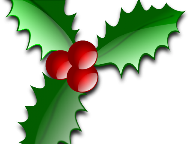 Christmas Leaves Cliparts - Merry Christmas (640x480)