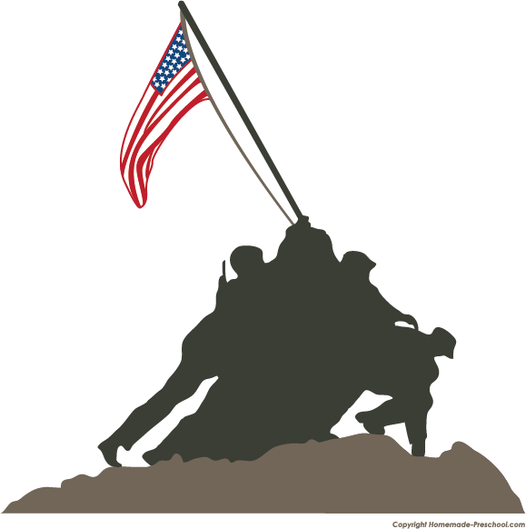 Click To Save Image - Iwo Jima Memorial (579x582)