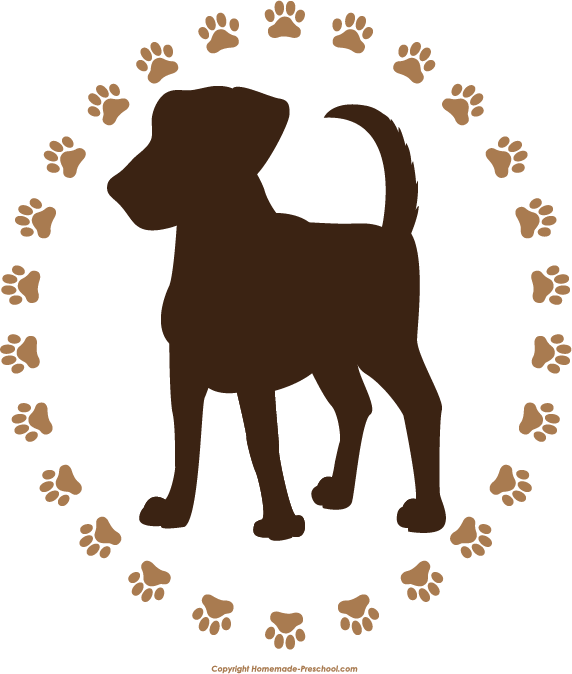 Click To Save Image - Paw Print Of Dog (572x674)