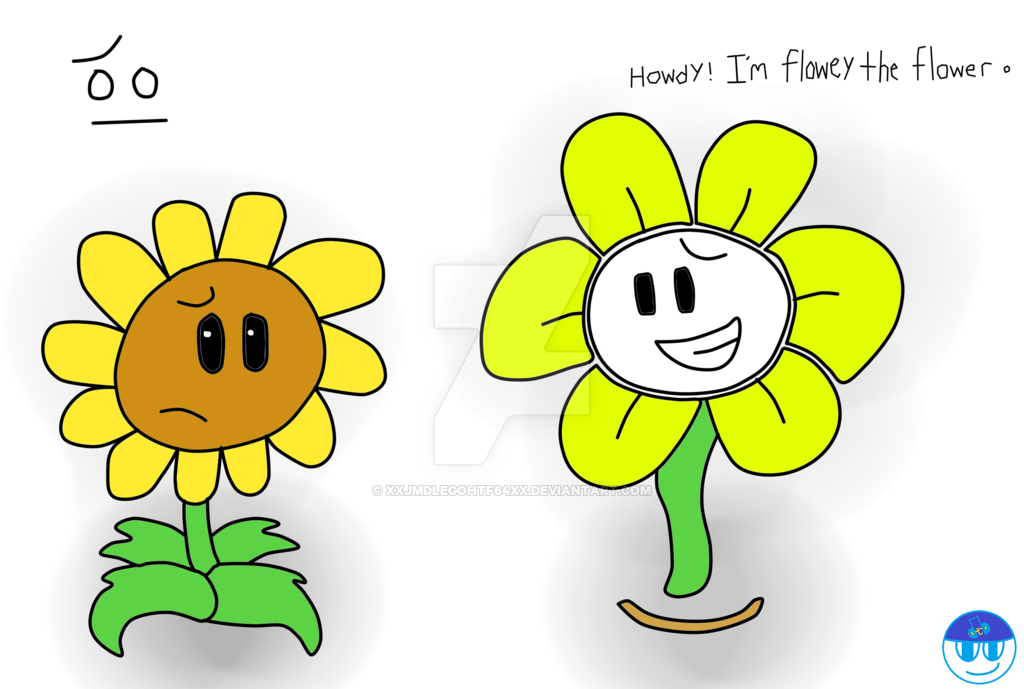 Xxjmdlegohtf64xx 23 8 Sunflower And Flowey By Xxjmdlegohtf64xx - Sunflower And Flowey (1024x697)