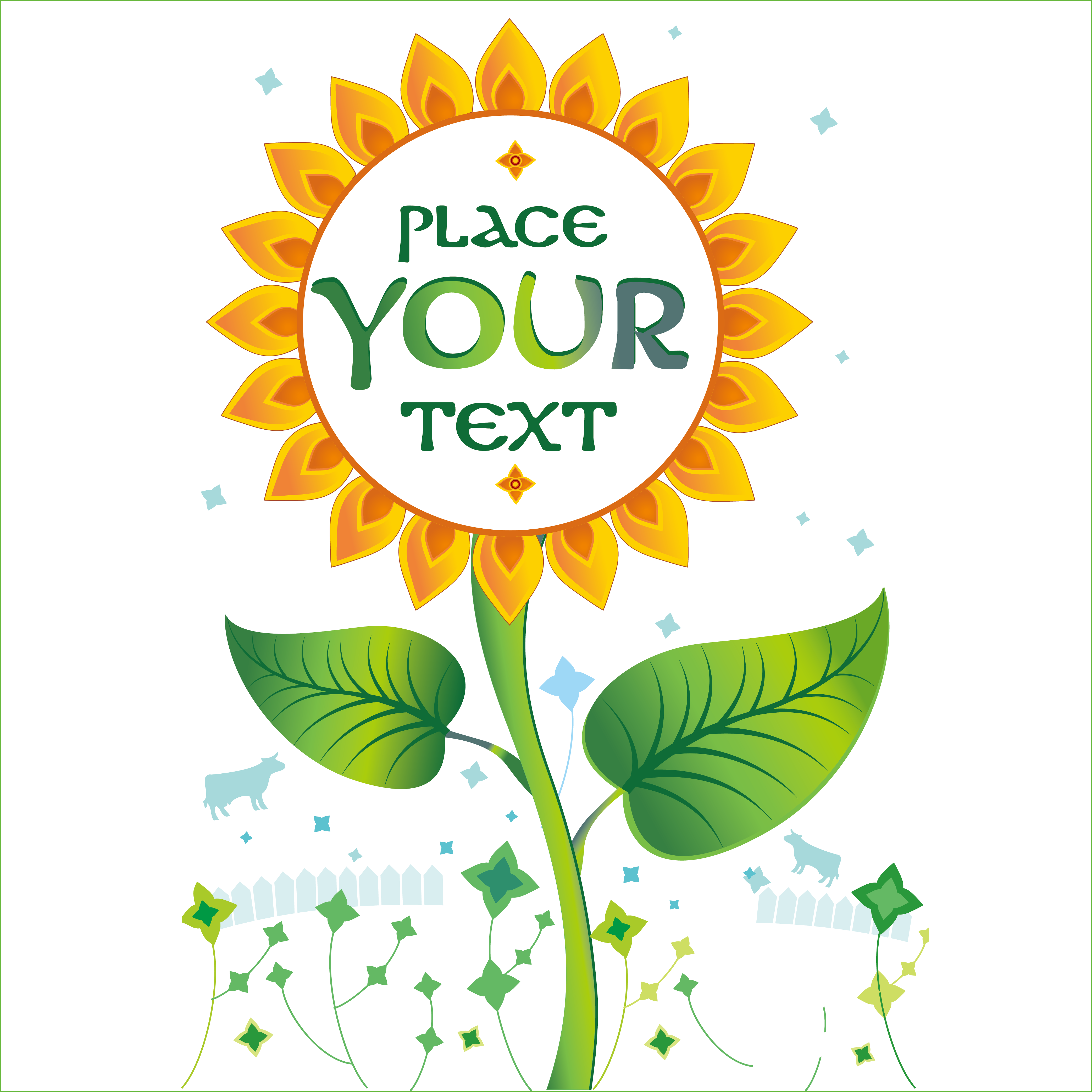 Cartoon Common Sunflower Clip Art - Cartoon Common Sunflower Clip Art (4171x4171)