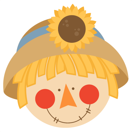 Cute Scarecrow Face Clipart (432x432)