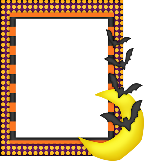 Halloween Free Printable Frames And Borders - Halloween Transparent Border Frame (478x534)