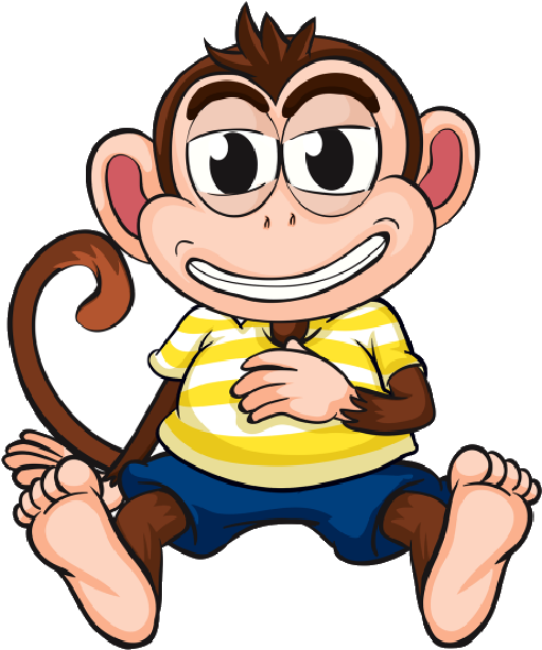 Funny Monkey - Monkey Cartoon Pictures Funny (600x600)