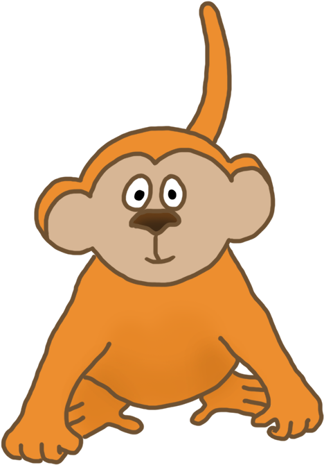 Quality Monkey Drawings Wallpapers For Cool People - Drawing (656x886)