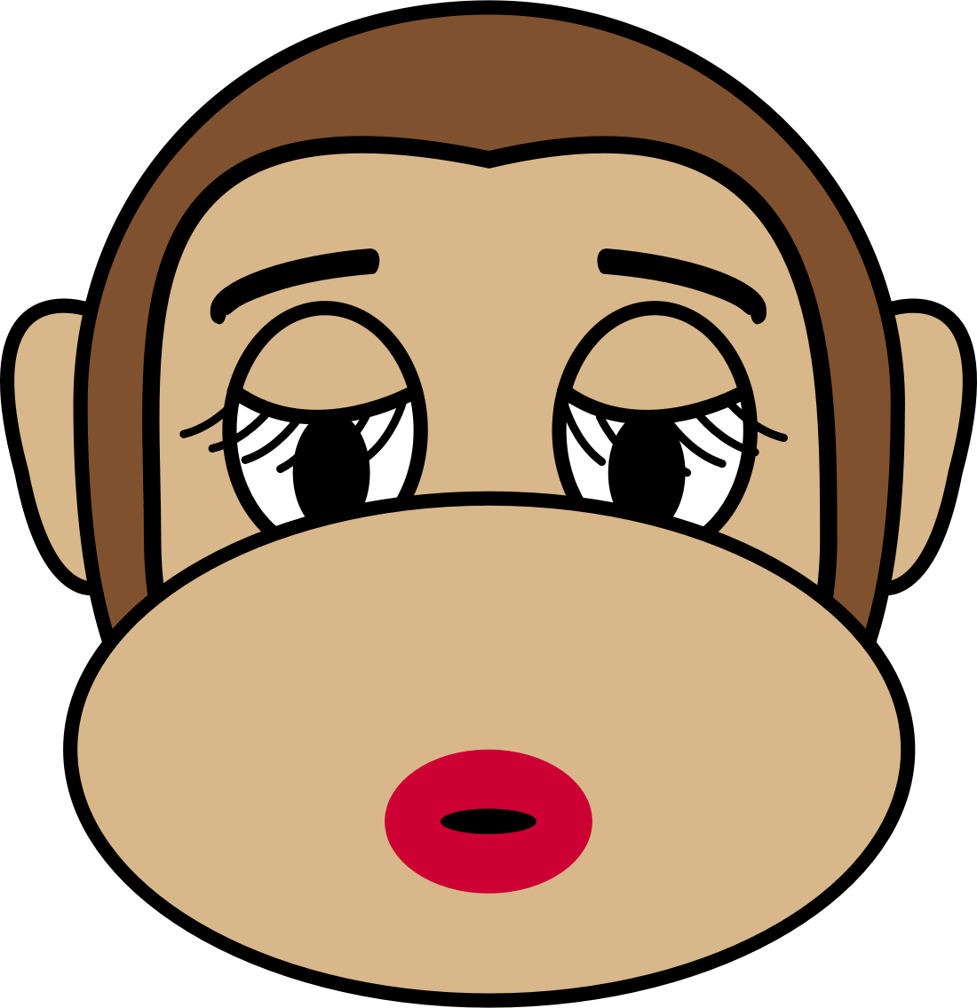 Funny Monkey Cliparts 20, - Sexy Monkey Emoji (726x750)