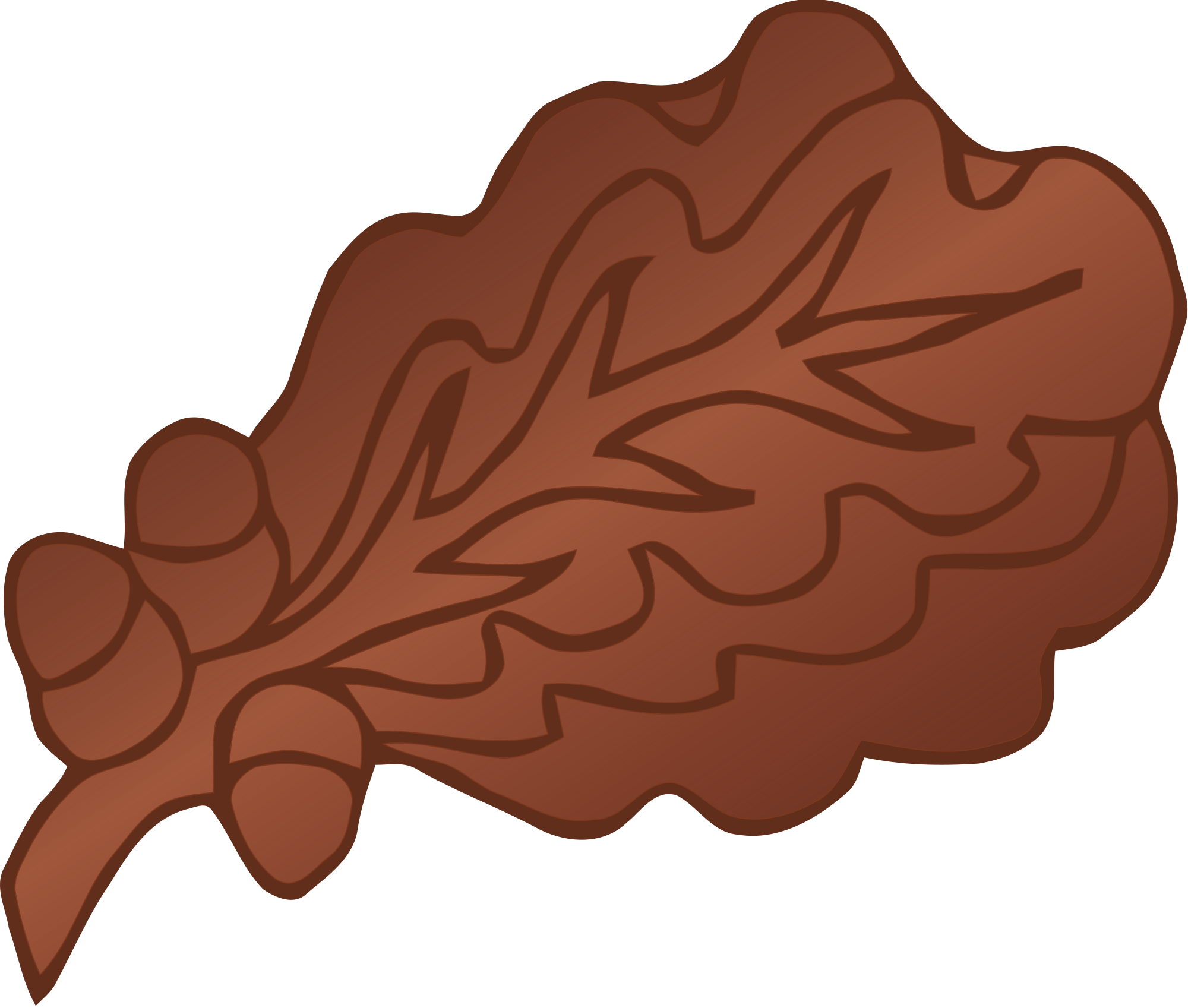 Open - Bronze Oak Leaf Cluster (2000x1697)
