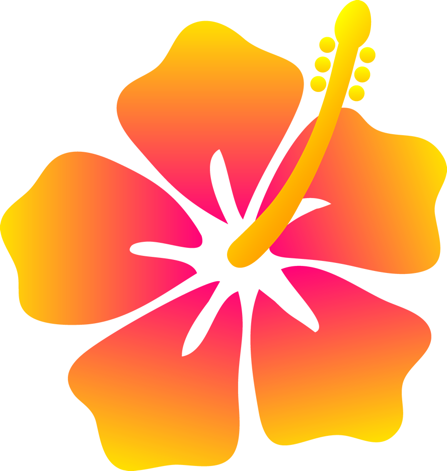 Hawaiian Flower Clipart (888x937)