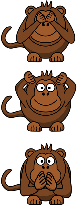 Funny Monkey Cliparts 22, - People Who Spread Rumors (360x720)