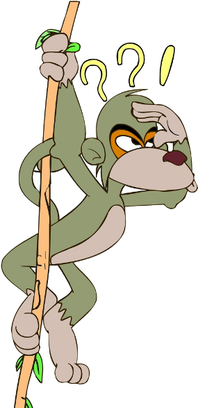 Cartoon Monkey Clip Art Images - Tattoo (600x600)