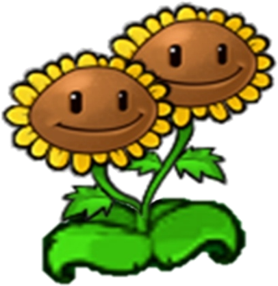 Sunflower Clipart Plant Vs Zombie - Plants Vs Zombies Twin Sunflower (420x420)