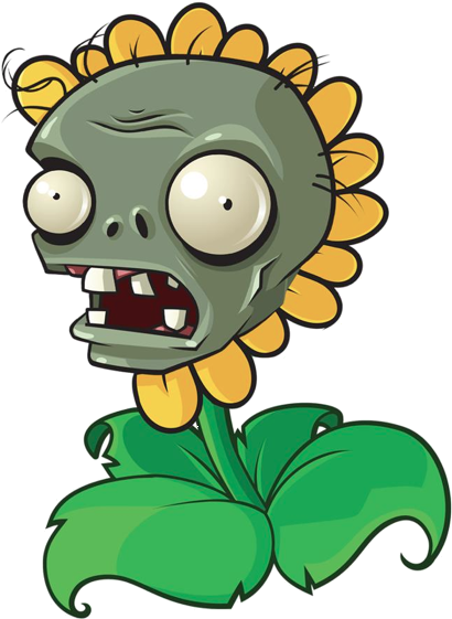 Sunflower Clipart Plant Vs Zombie - Plants Vs Zombies Zombie Plant (532x584)