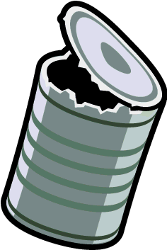Bacteria Cell, Tin Can - Tin Can Cartoon Png (352x352)