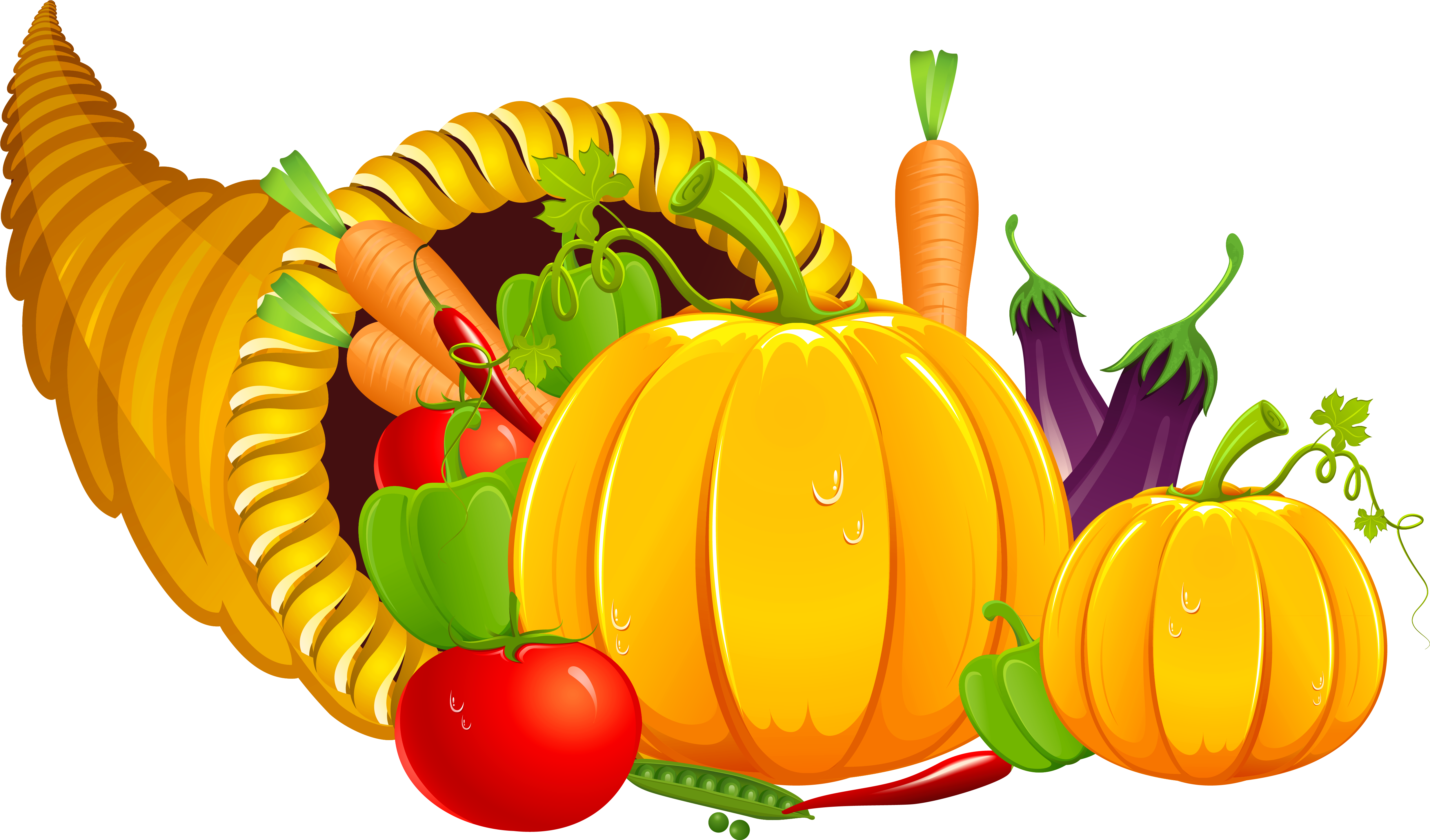 Clip Art Gallery Thanksgiving - Cornucopia Png (5100x3124)