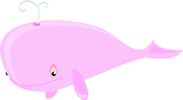 Clip Arts Related To - Baleia Cor De Rosa (600x328)