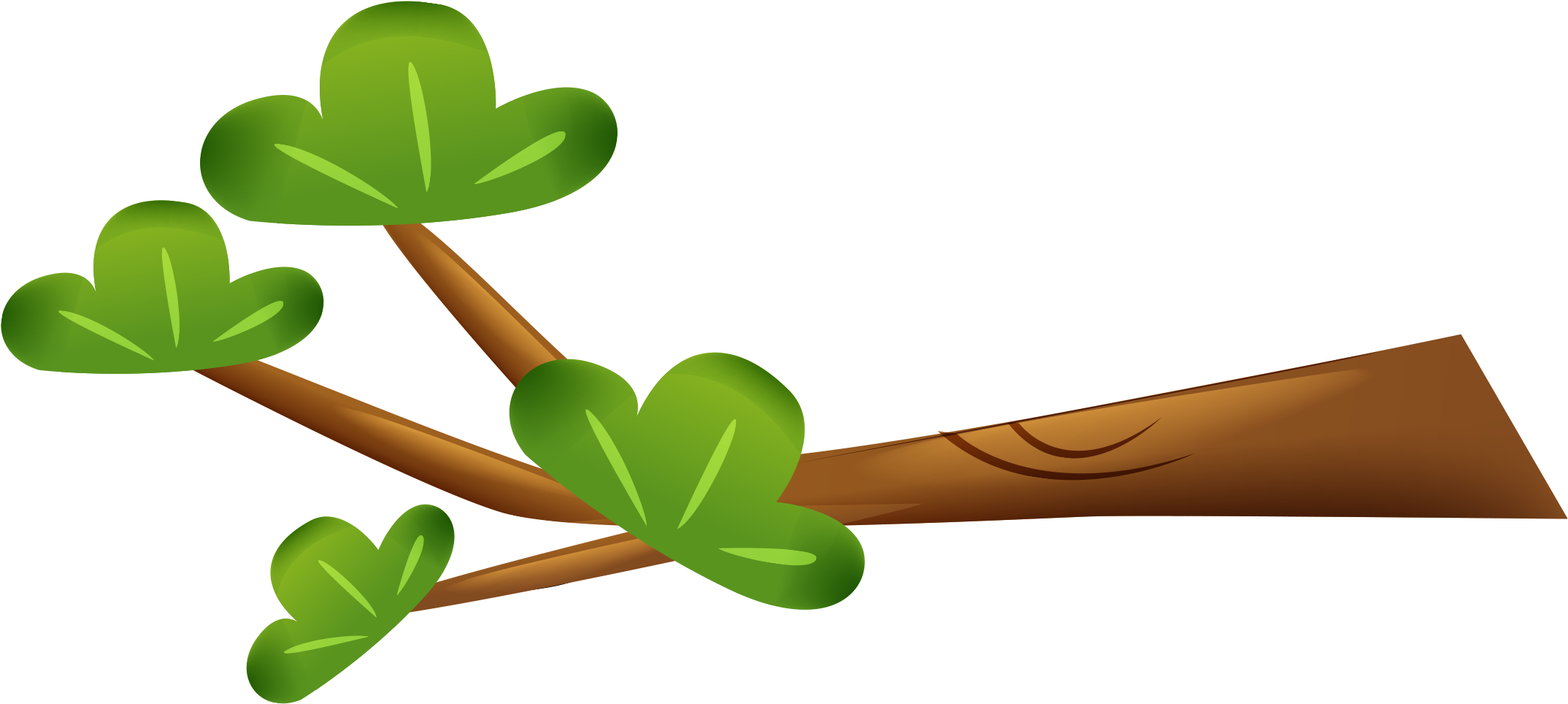 Leaf Branch Animation Cartoon - Cartoon Branch With Leaves (2334x1537)
