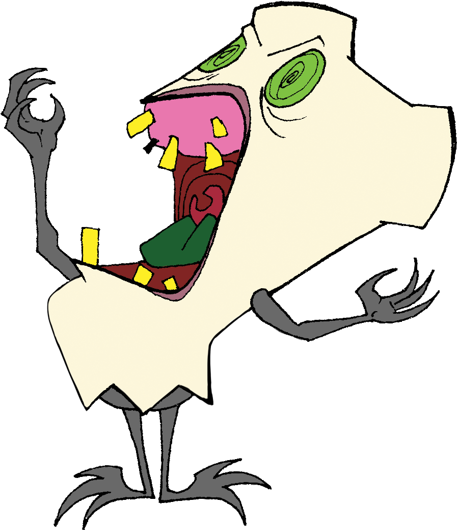Teeth Clipart Zombie - Molar In The Mirror: Book, Plush Toy (922x1069)