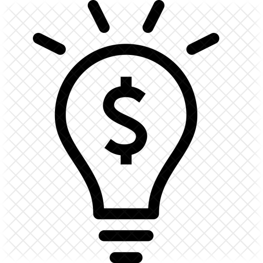 Finance, Money, Idea, Lightbulb, Business, Solution - Solution Icon (512x512)