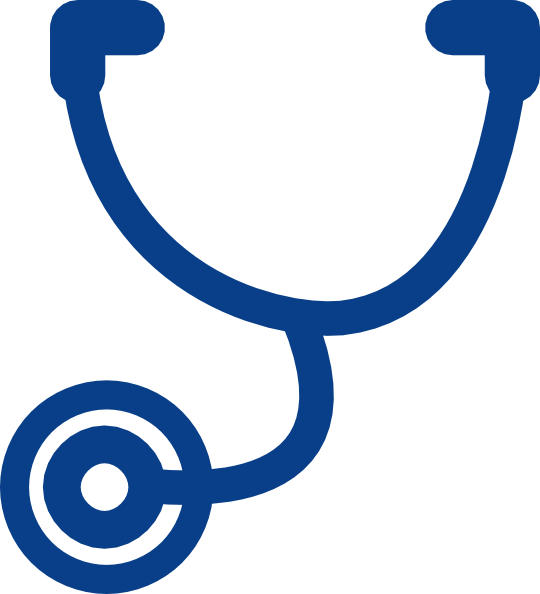 Blue Stethoscope Clipart Blue Stethoscope Clip Art - Stethoscope Clip Art (540x594)