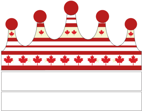 Canada Day Printable Maple Leaf Crown - Party (500x386)