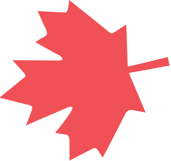 Giving Challenge Red Leaf - Canadian Maple Leaf (558x527)