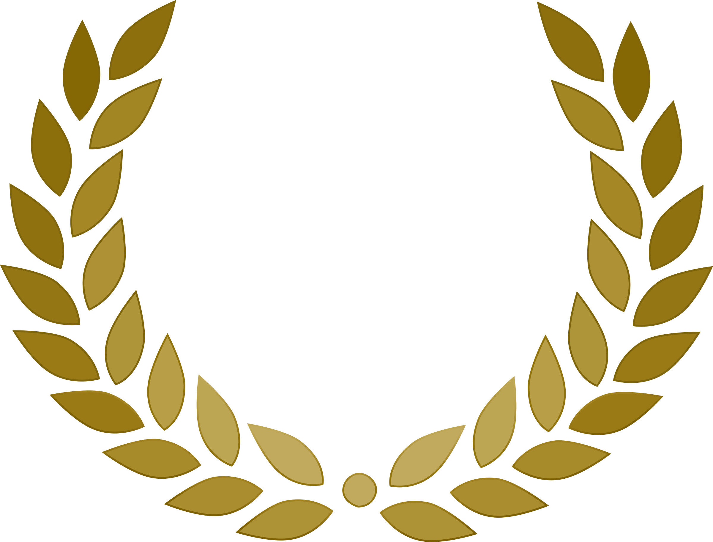 Big Image - Laurel Wreath Vector (2400x1824)