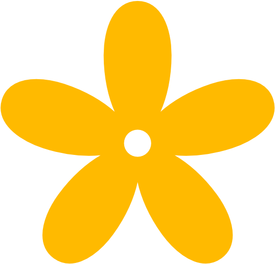 Yellow Flower Clip Art - Yellow Flower Clip Art Png (555x550)