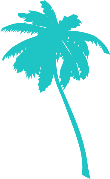 Blue Palm Tree Png (366x593)