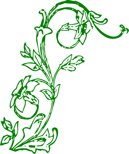 This Free Clip Arts Design Of Flowering Vine - Flower Clip Art (498x597)