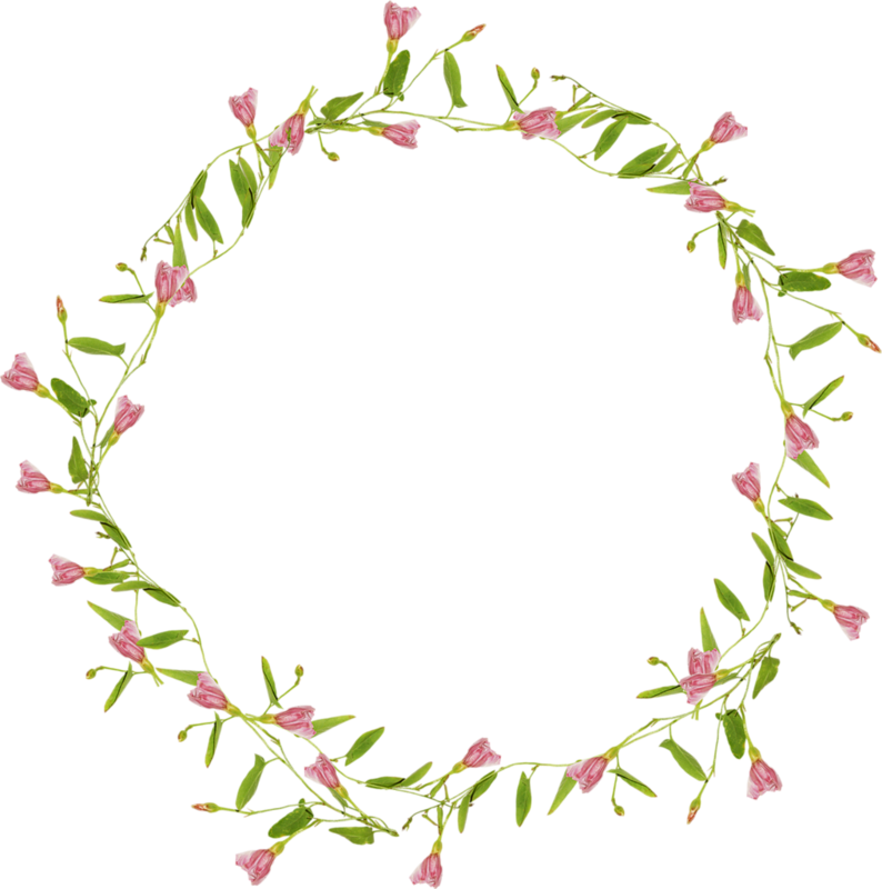 Flower Circle Purple Clip Art - Leaf Circle Pink Png (794x800)