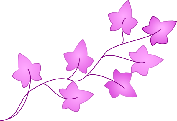 Ivy Purple Clip Art At Clkercom Vector Online Royalty - Ivy Leaf Clipart (600x410)