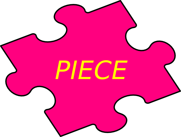 Puzzle Piece Pink Clip Art At Clkercom Vector - Clip Art (600x454)