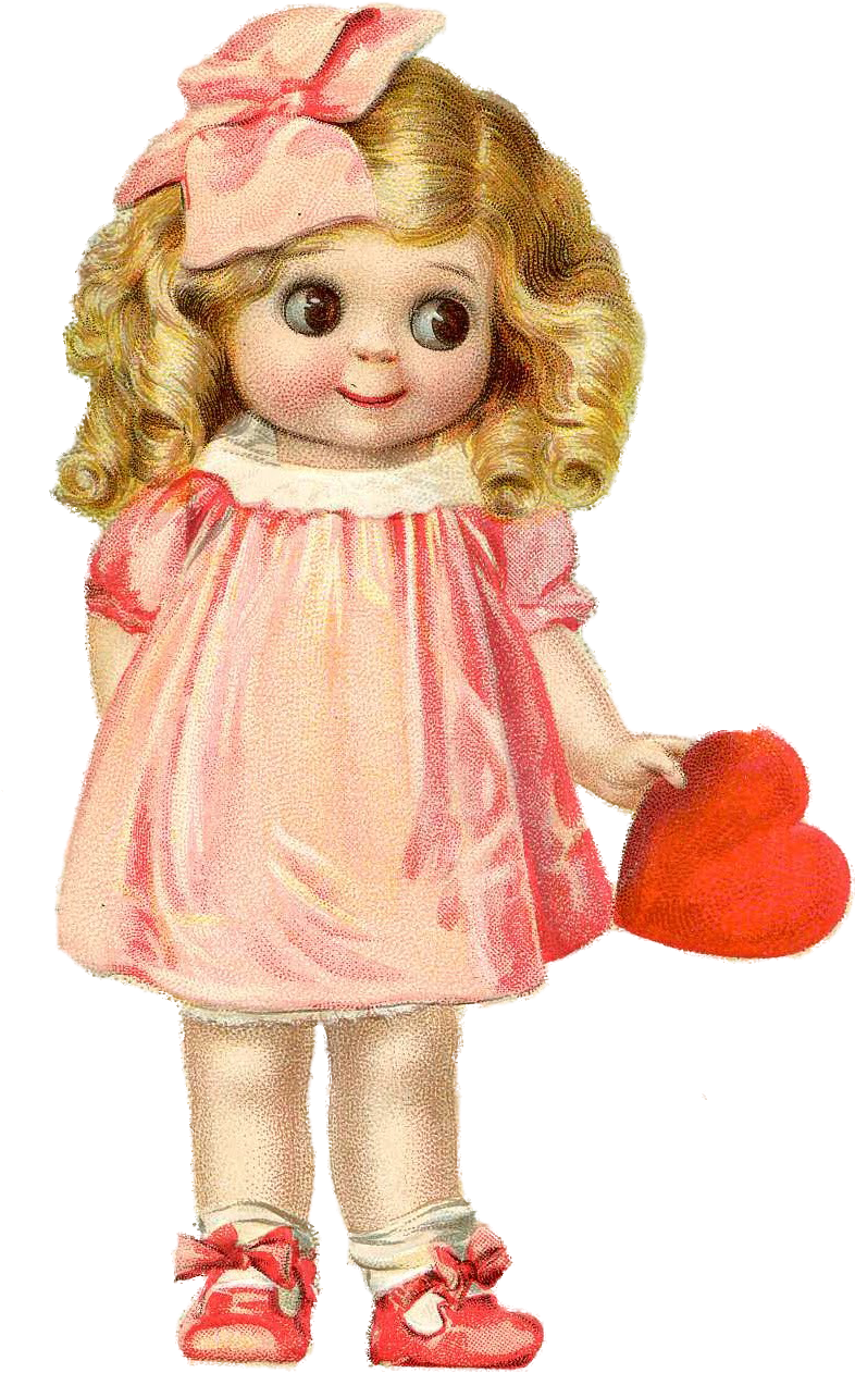 Jd Kestner Googlie Doll Scrap Image - Doll (837x1335)