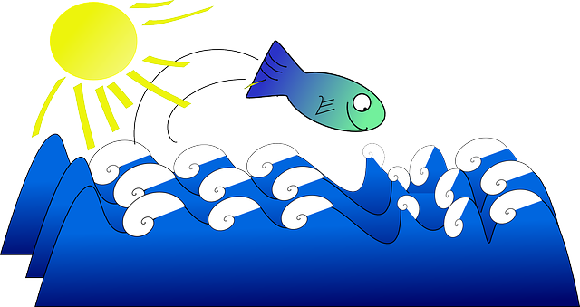 Marine Fish, Ocean, Sun, Happy, Animal, Cute, Funny, - Fish (640x339)