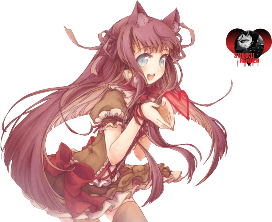 Valentine Render By Shinkunekita On Deviantart - Anime Wolf Girl Render (1024x719)