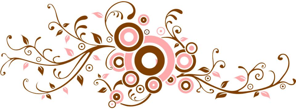 Ornamental Clipart Flower Vine - Flower Swirl Vector Png (960x480)