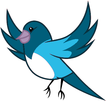 Blue Bird Vector By Blackstar2442 - My Little Pony Bird Vector (1006x402)