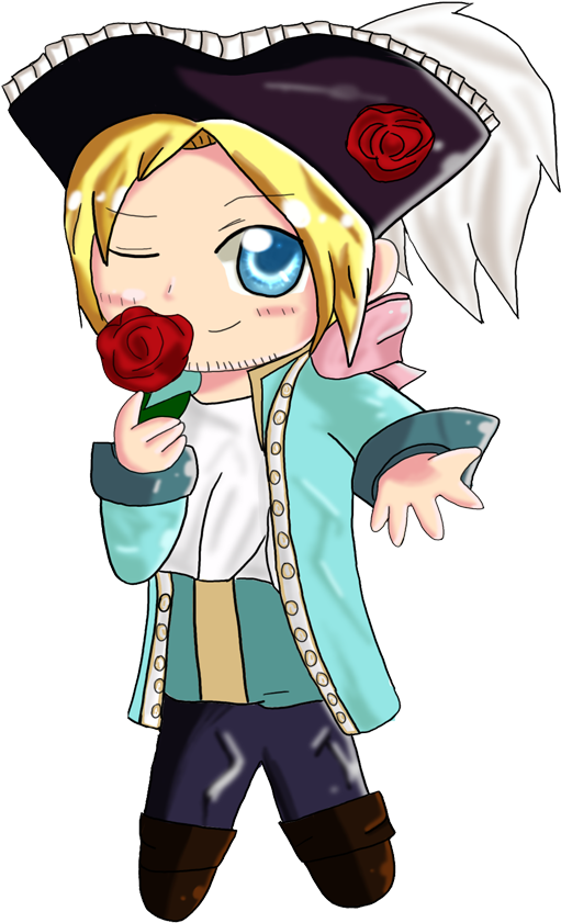 Deviruu 43 4 Chibi Pirate France By Tealhikari - Cartoon (609x942)
