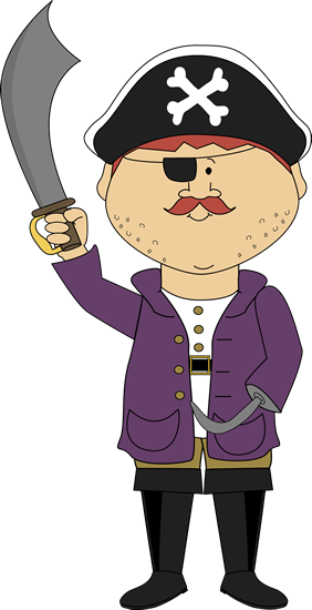 Pirate With Hook Arm - Find Letter P Worksheets (282x550)