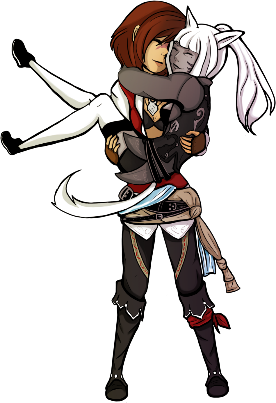 An Ex Pirate And A Cat Girl By Criana - Anime Pirate Cat Girl (1024x1475)