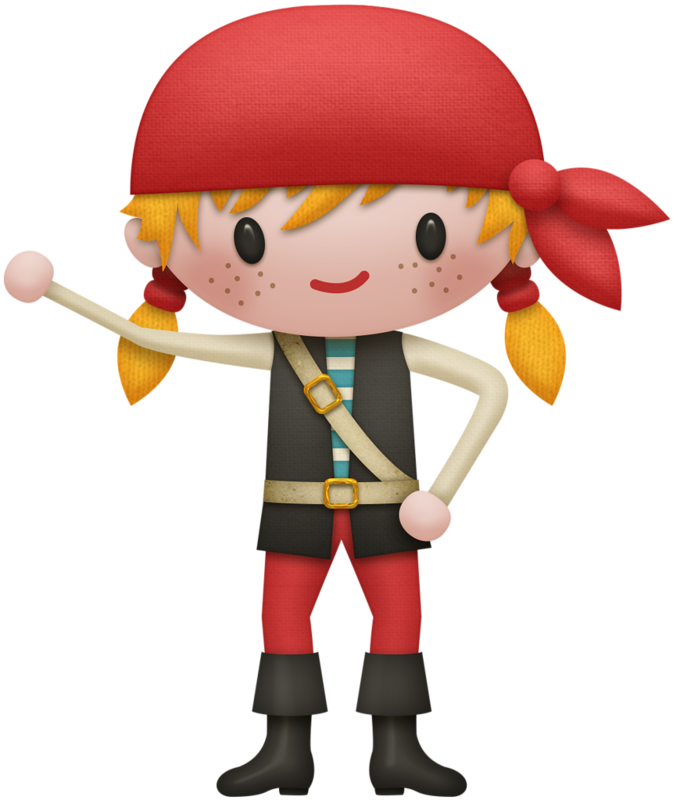 Girl Pirate * - Clip Art (673x800)