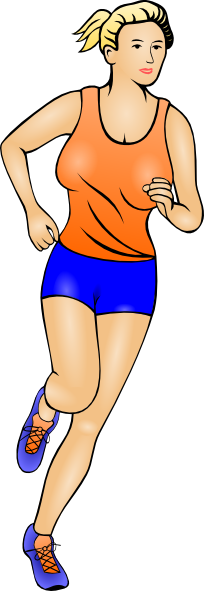 Girl Clipart Athletics - Girl Clipart Athletics (204x591)